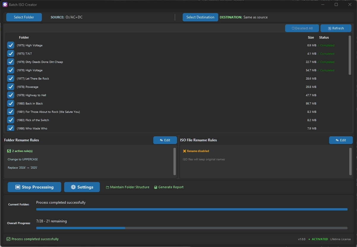 Batch ISO Creator application
